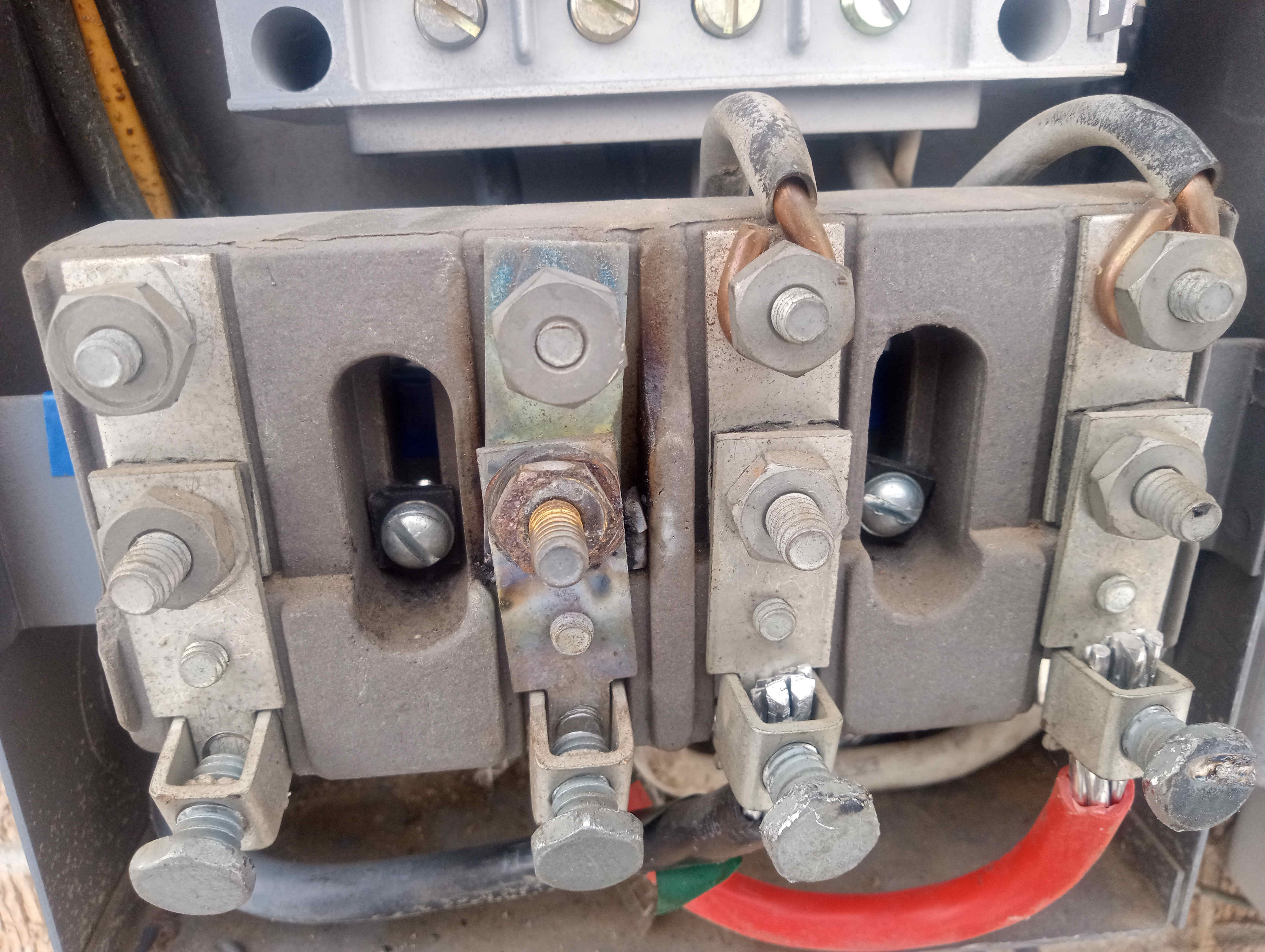 Messy attic wiring